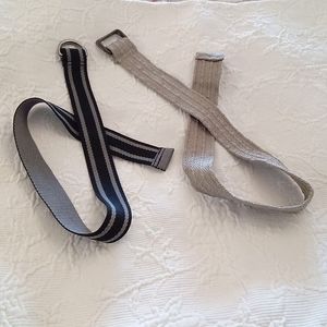 GUC Set of  2 Adjustable Canvas Belts  for kids